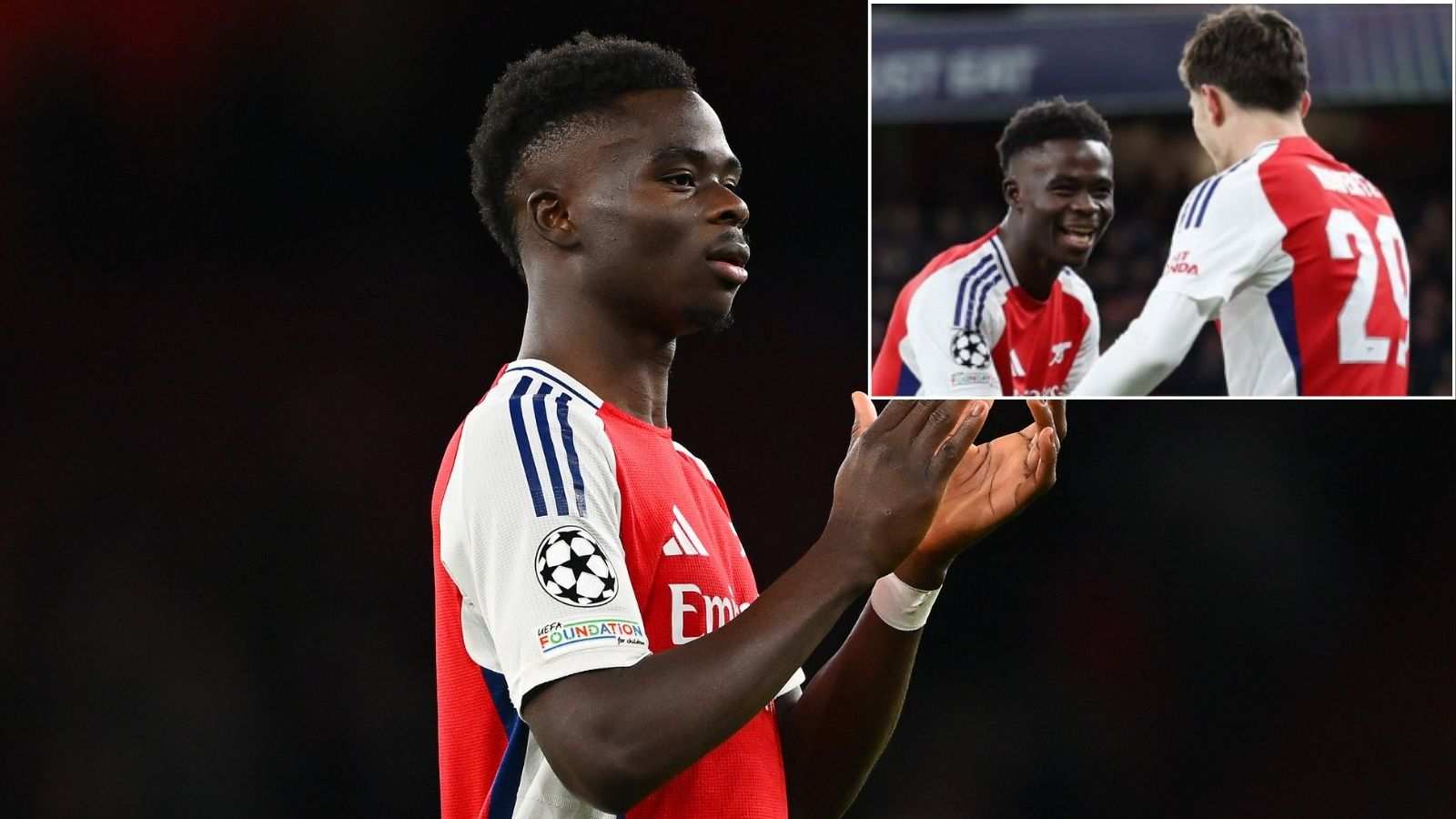 “He got in the way” Bukayo Saka ‘blames’ Kai Havertz for denying Arsenal man first hat-trick as Arsenal beat AS Monaco 3-0