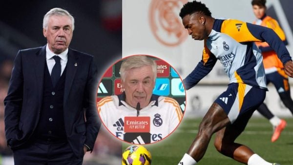 Carlo Ancelotti on Vinicius Jr. return