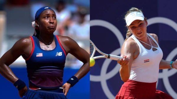 Coco Gauff and Donna Vekic (via TODAY/Yahoo Sports)