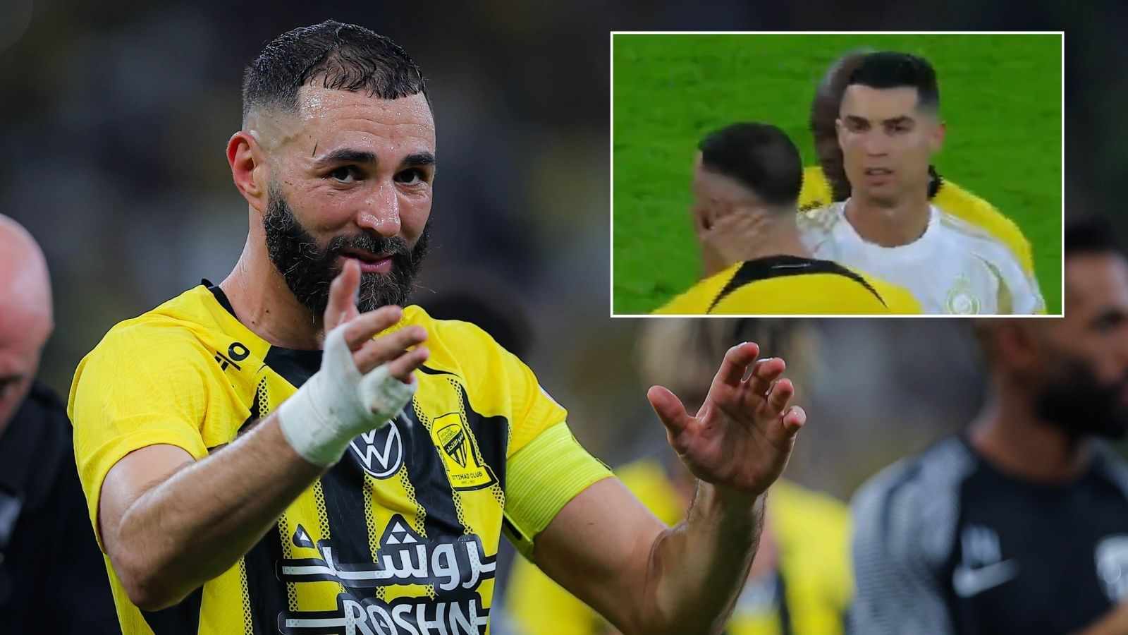 Cristiano Ronaldo gets caught in HEATED altercation against Karim Benzema’s Al-Ittihad