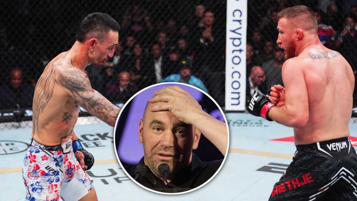 Dana White reacts to Max Holloway vs. Justin Gaethje 