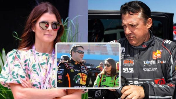 Danica Patrick and Tony Stewart