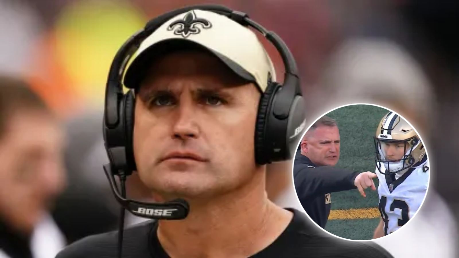 Saints’ Interim HC Darren Rizzi loses it on the sidelines after rookie punter Matthew Hayball’s costly mistake