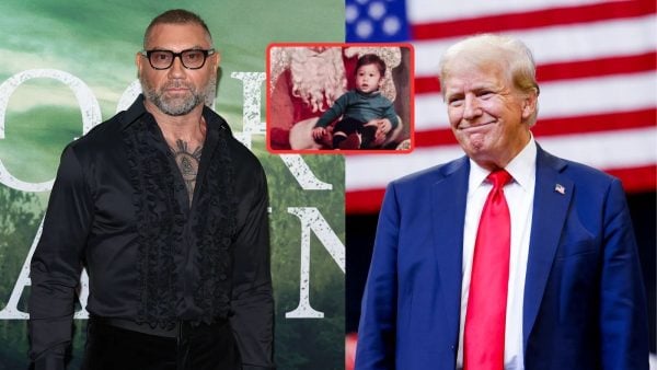 Dave Bautista and Donald Trump