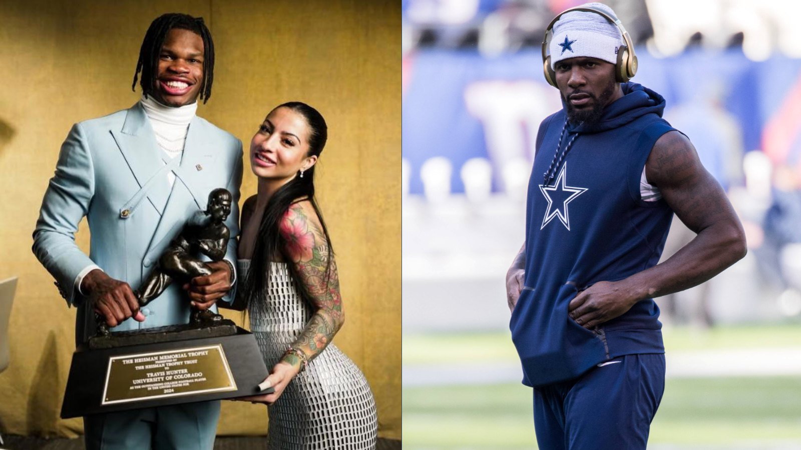 Travis Hunter receives crucial ‘life advice’ from Dez Bryant involving fiancée Leanna Lenee