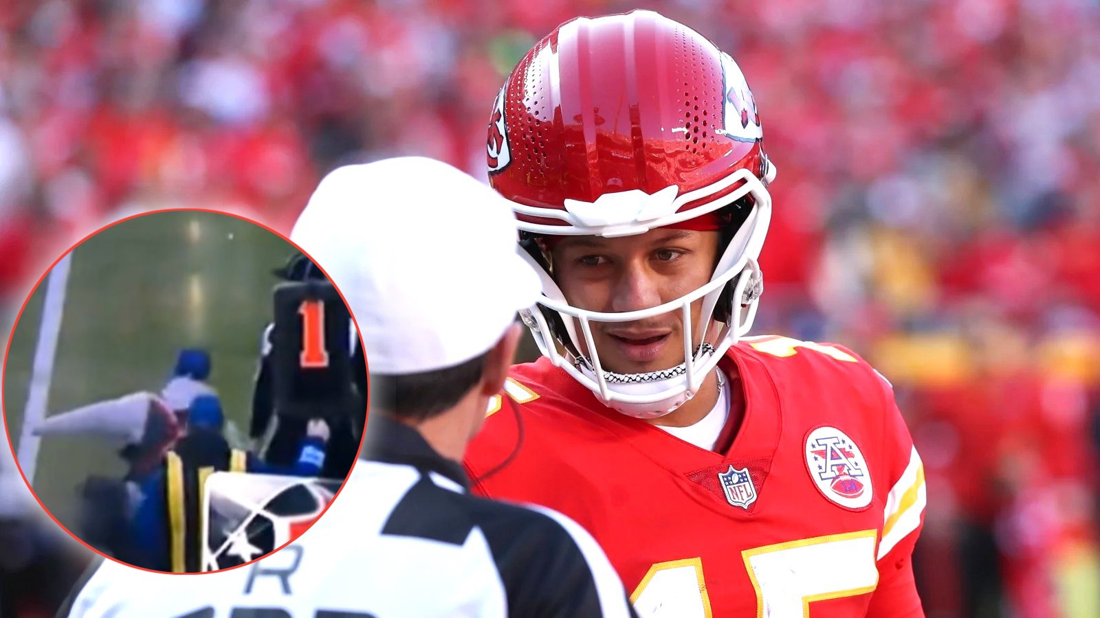 Did a ball boy call timeout for Chiefs during the Texans game?