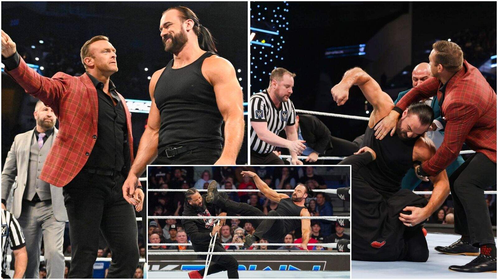 WATCH: Drew McIntyre appears on SmackDown to attack injured former Bloodline member ahead of Saturday Night’s Main Event