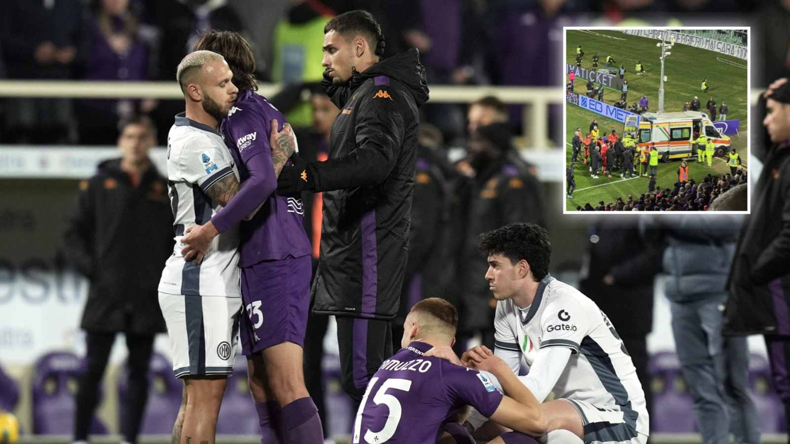 Fiorentina vs Inter SUSPENDED as Edoardo Bove COLLAPSES on pitch