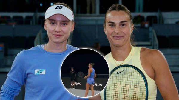 Elena Rybakina took on Aryna Sabalenka in an exhibition match