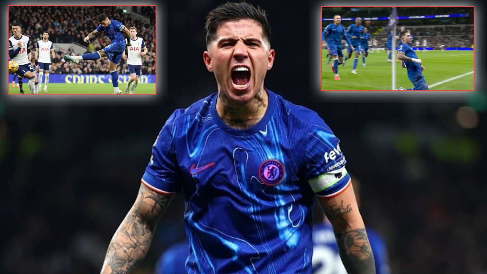 “He’s gone full beast mode” – Fans react as Enzo Fernandez maintains unbelievable scoring and assist streak for sixth CONSECUTIVE game for Chelsea in 3-4 win over Tottenham