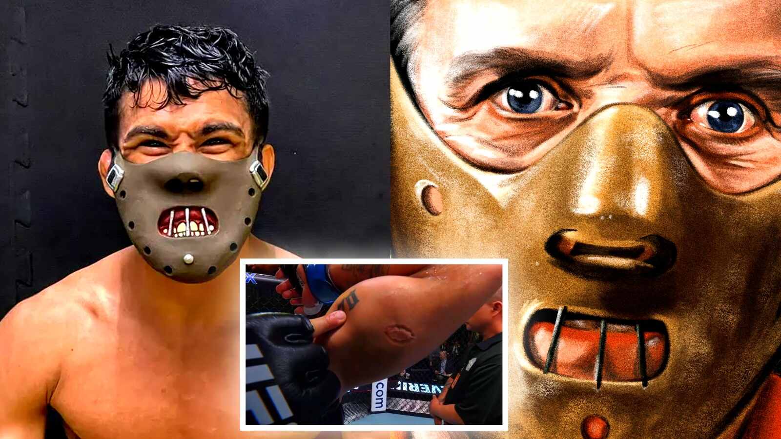 VIRAL Ex-UFC biter embraces Hannibal Lecter gimmick, wins debut in new promotion