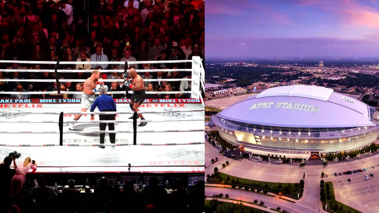 Jake Paul vs. Mike Tyson NETFLIX fight falls far short of Cowboys’ AT&T Stadium sellout