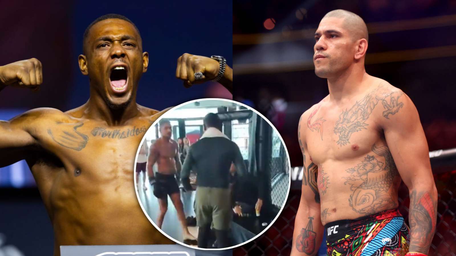 WATCH: Alex Pereira gets ready to THROW DOWN against Jamahal Hill over heated argument in gym