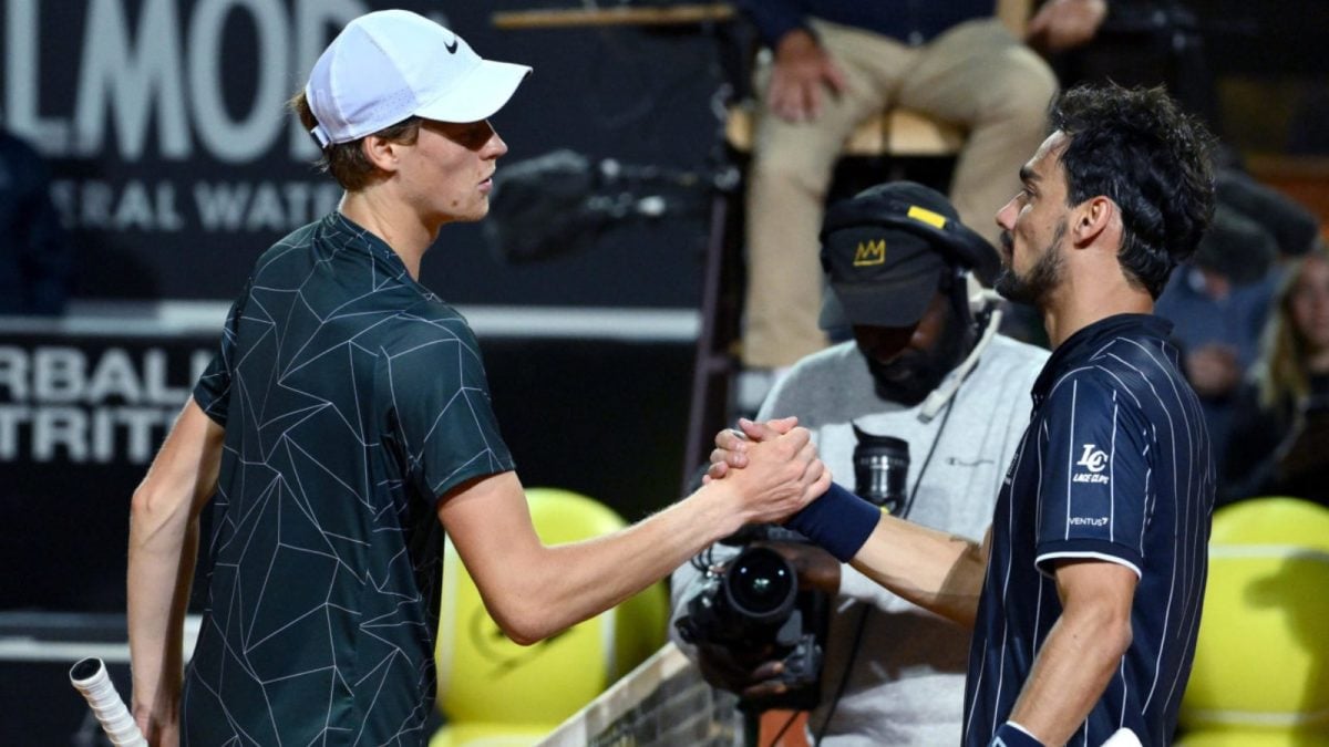 Jannik Sinner and Fabio Fognini