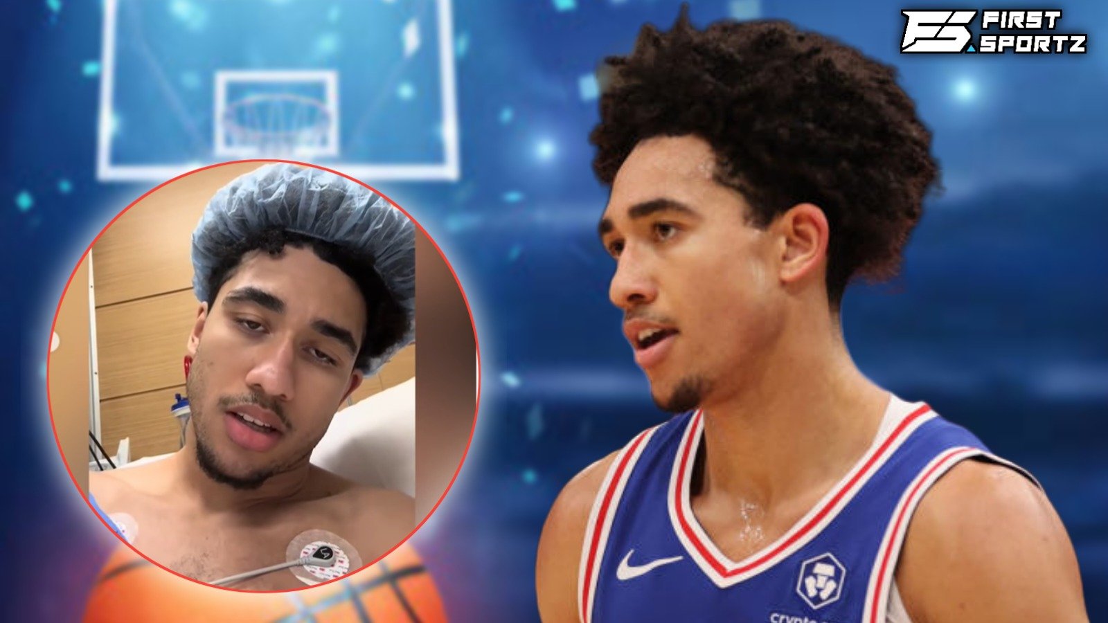 WATCH: Sixers rookie Jared McCain gives injury update from hospital bed after surgery