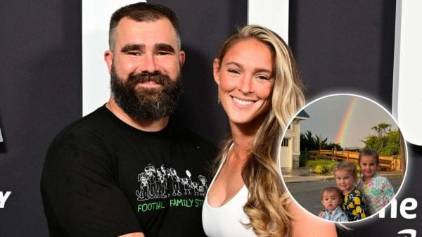 Jason Kelce's wife doesn't shy away from swearing in front of her kids