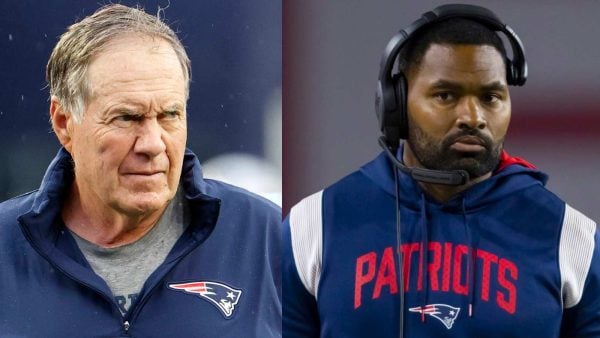 Jerod Mayo and Bill Belichick