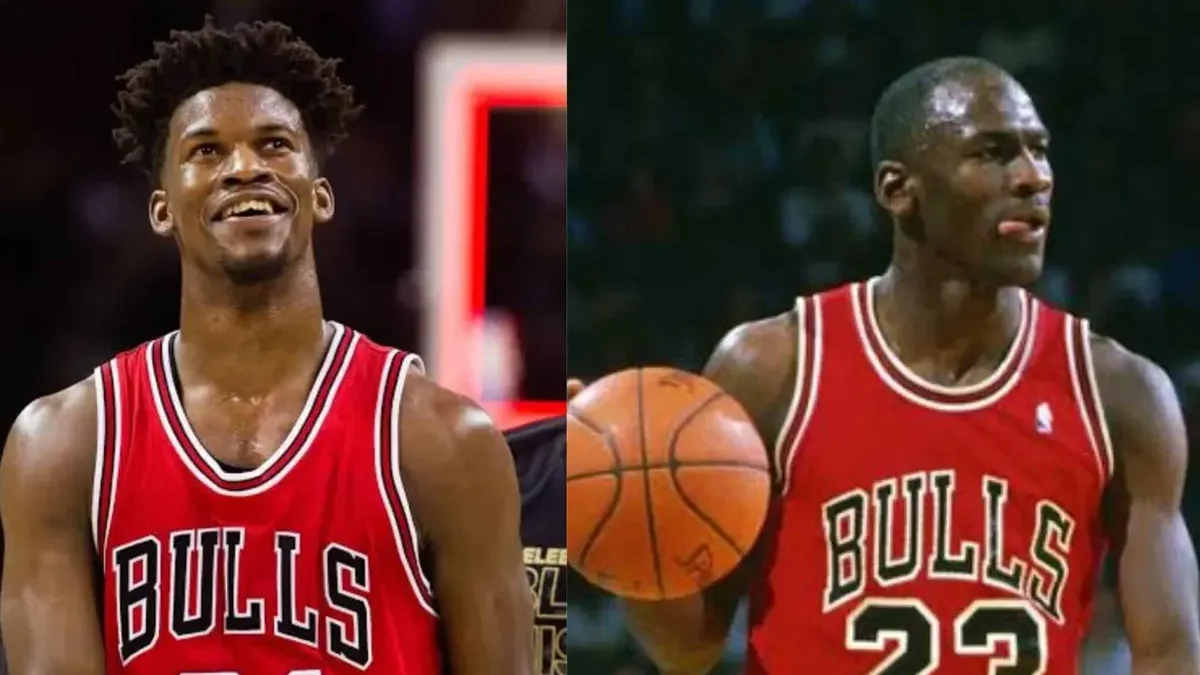 Jimmy Butler and Michael Jordan