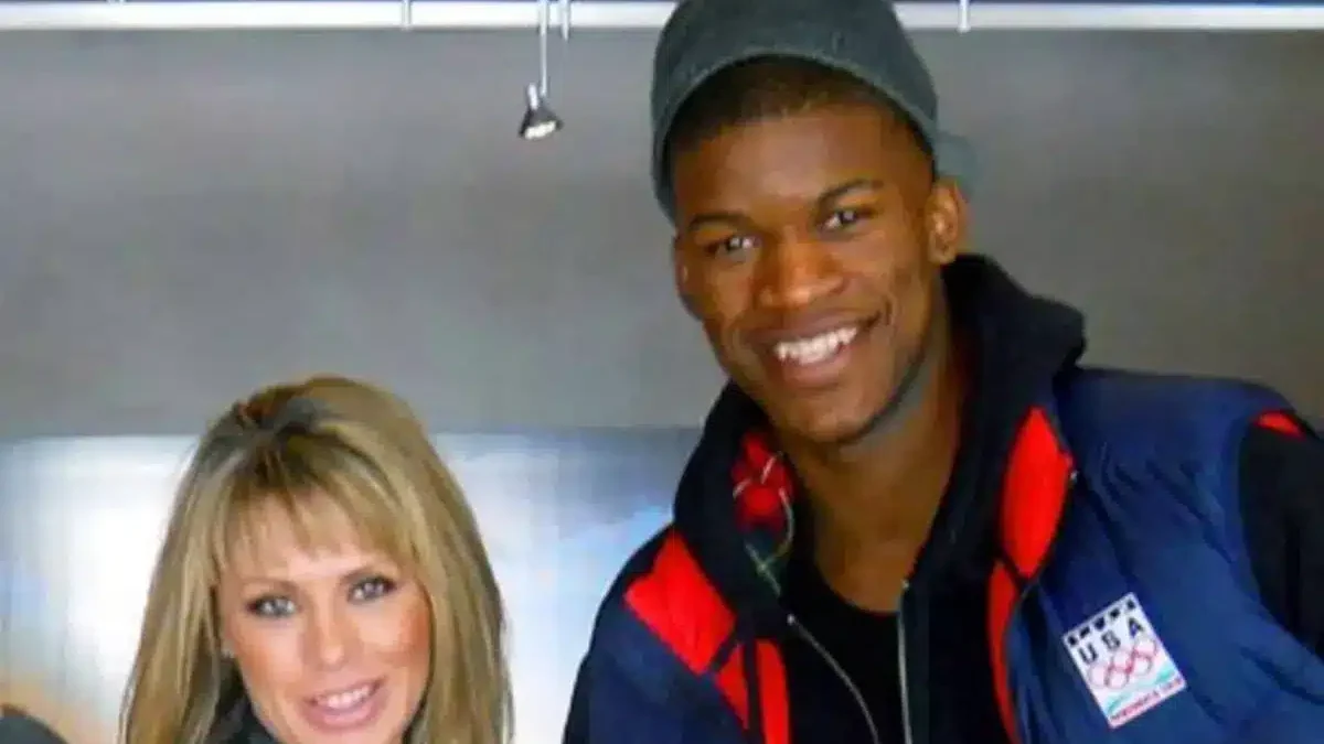 Michelle Lambert with Jimmy Butler