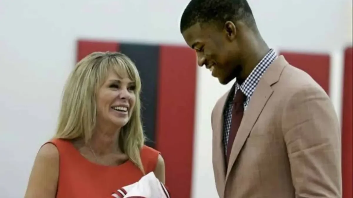 Michelle Lambert with Jimmy Butler