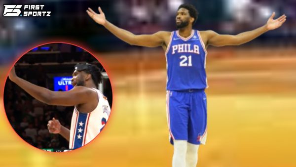 Joel Embiid waves Boston Fans goodbye