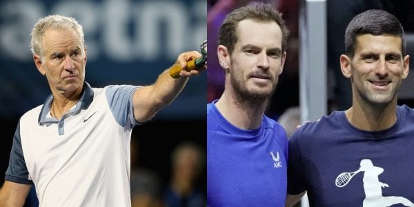 John McEnroe Andy Murray and Novak Djokovic