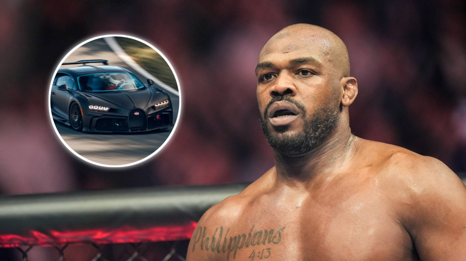 WATCH: $5 million Bugatti supercar puts ‘scariest man on planet’ Jon Jones in fear