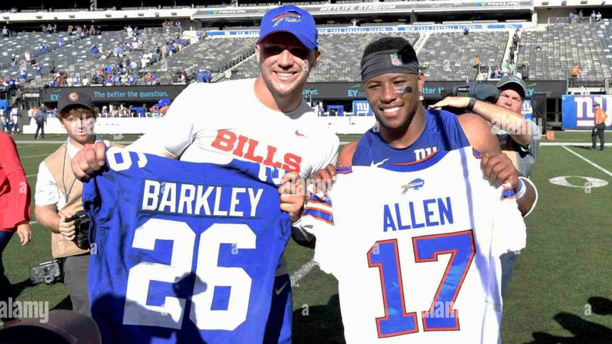 Josh Allen and Saquon Barkley