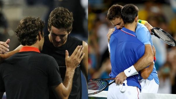 Juan Martin Del Potro Roger Federer Novak Djokovic