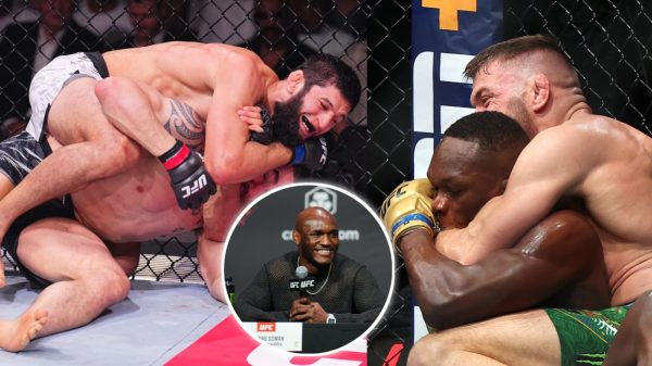 Kamaru Usman talks about Khamzat Chimaev's submission win and Dricus Du Plessis' submission win