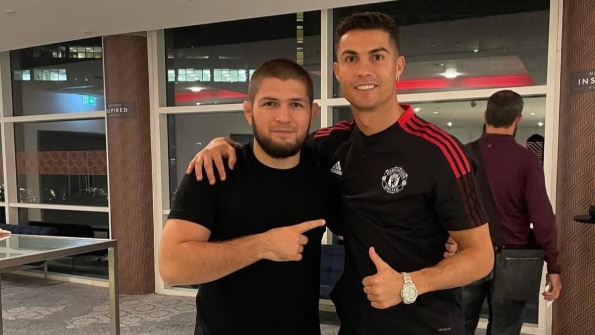 Khabib Nurmagomedov and Cristiano Ronaldo together