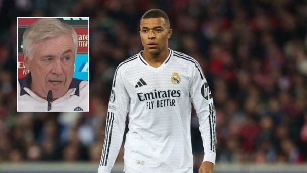 Kylian Mbappe and Carlo Ancelotti