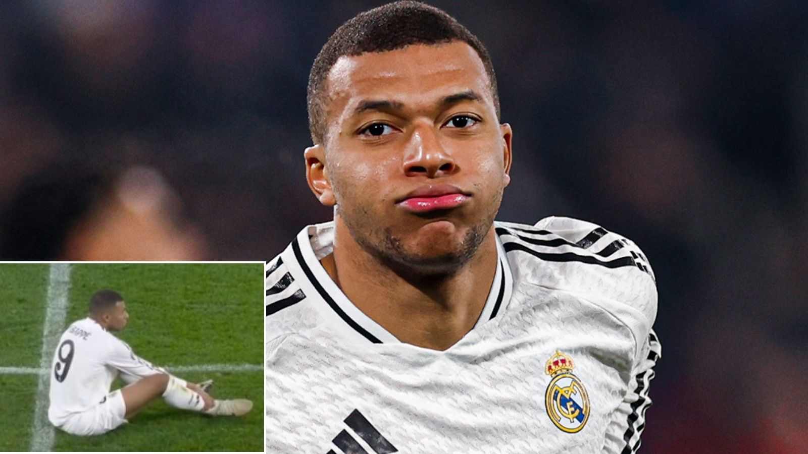 Kylian Mbappe forced off with injury for Real Madrid on night where Frenchman nets 50th UCL goal