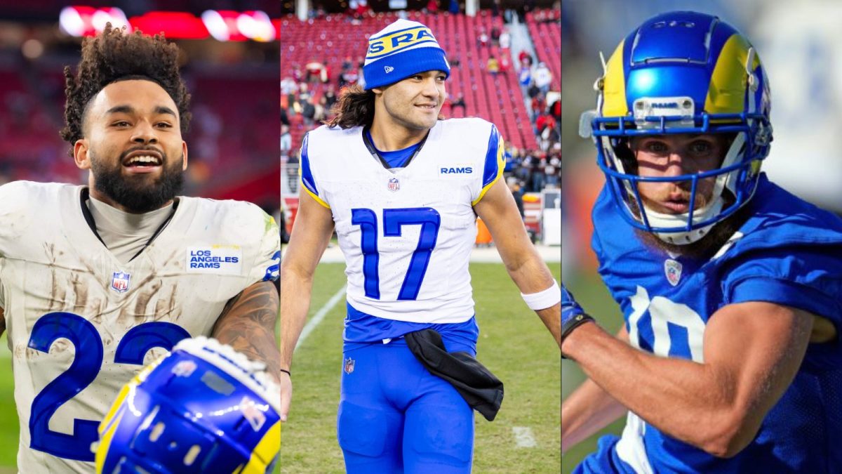 Kyren Williams, Puka Nacua, and Cooper Kupp