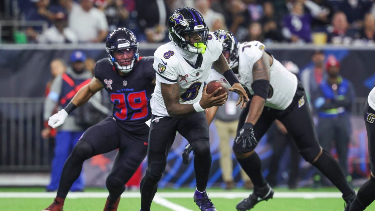 Lamar blitzed the Houston Texans to set up another Baltimore Ravens touchdown in blow out win