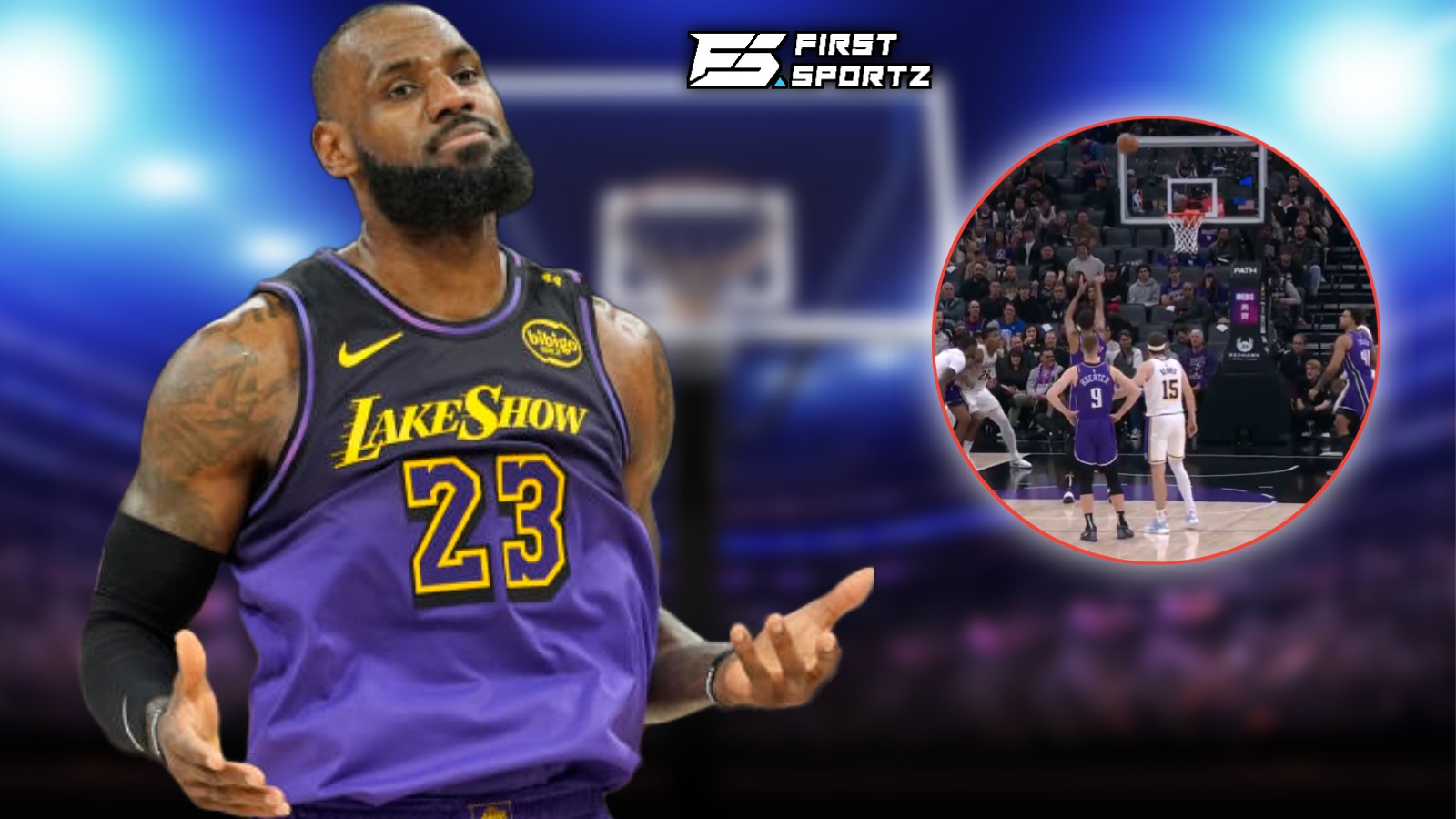 WATCH: LeBron James caught allegedly cussing out fans in game against Sacramento Kings