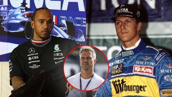 Lewis Hamilton, Ralf Schumacher and Michael Schumacher (via IMAGO)