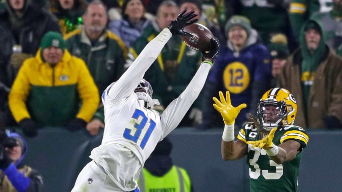 Lions' Kerby Joseph against the Packers