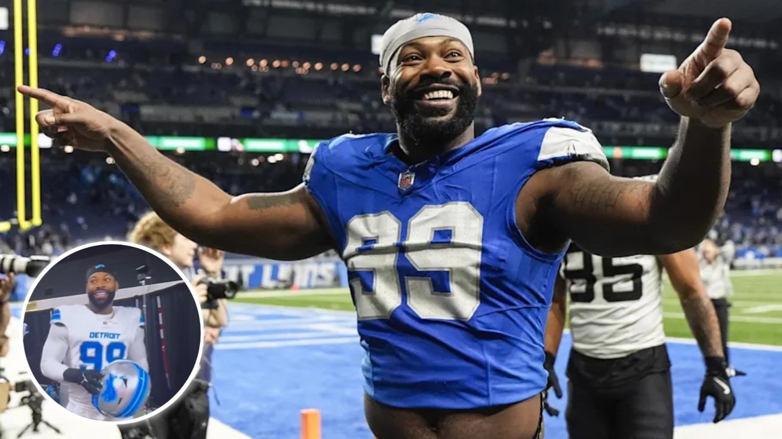 (Video) Lions’ Za’Darius Smith savagely taunts 49ers on his way out to the field during SNF fixture