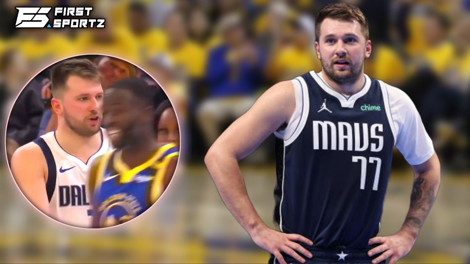 WATCH: Luka Doncic quickly gets checked by Draymond Green for NSFW taunt