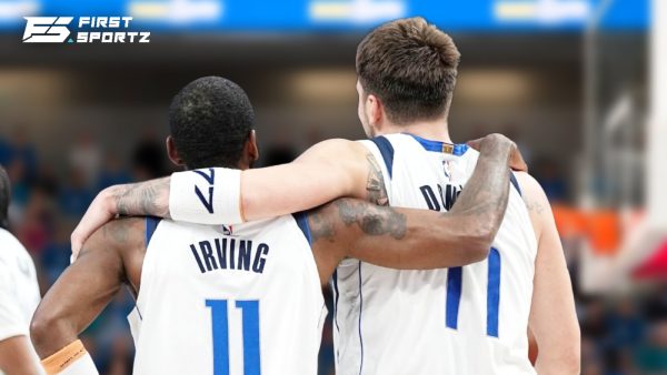 Luka Doncic and Kyrie Irving