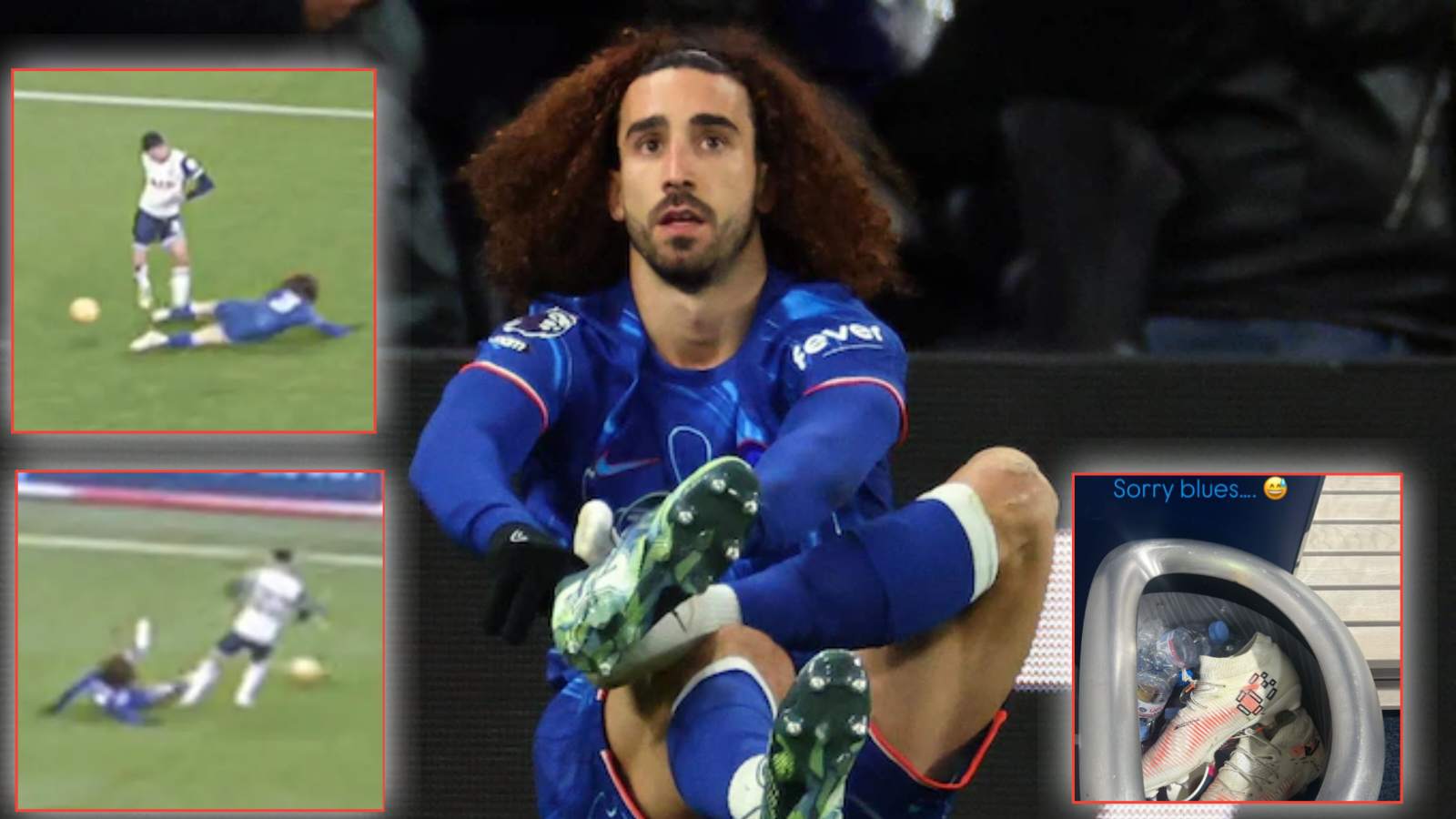 Marc Cucurella throws boots in the BIN after slipping twice to concede two goals against Tottenham Hotspur