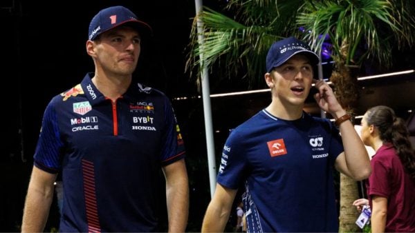 Max Verstappen and Liam Lawson