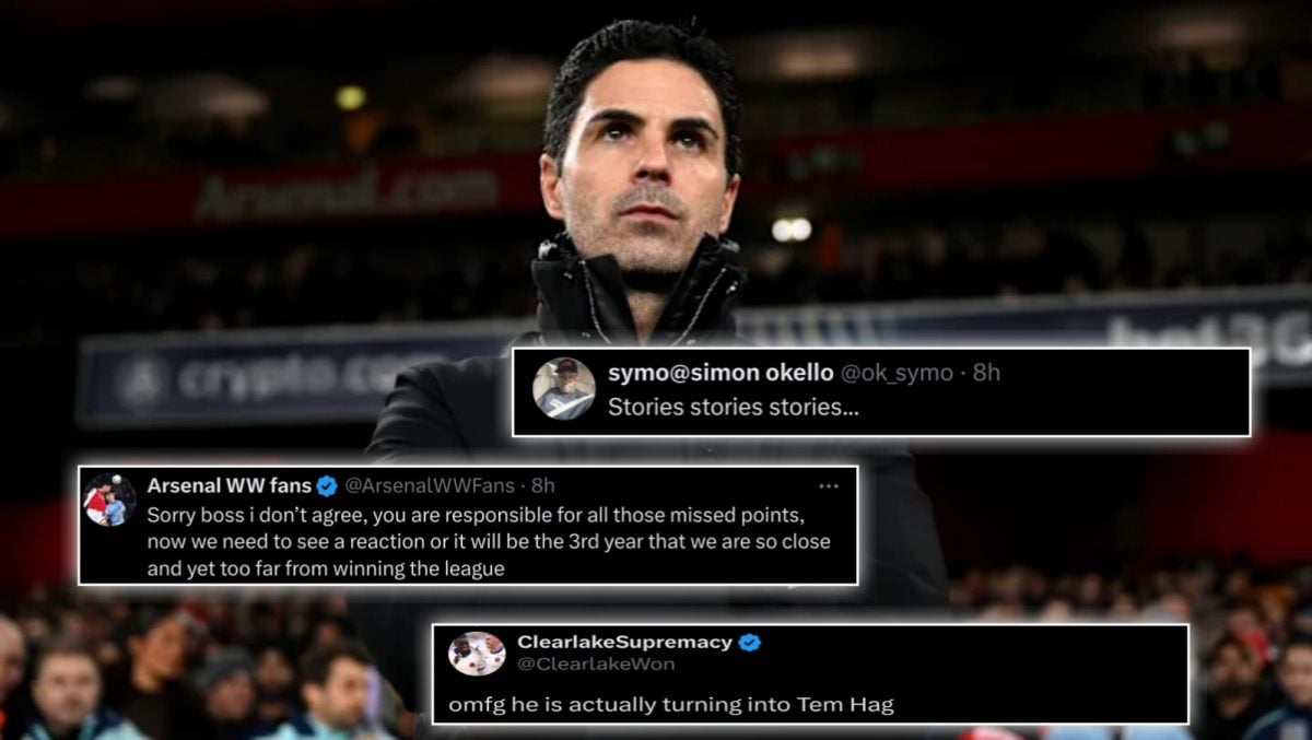 Mikel Arteta fans slam