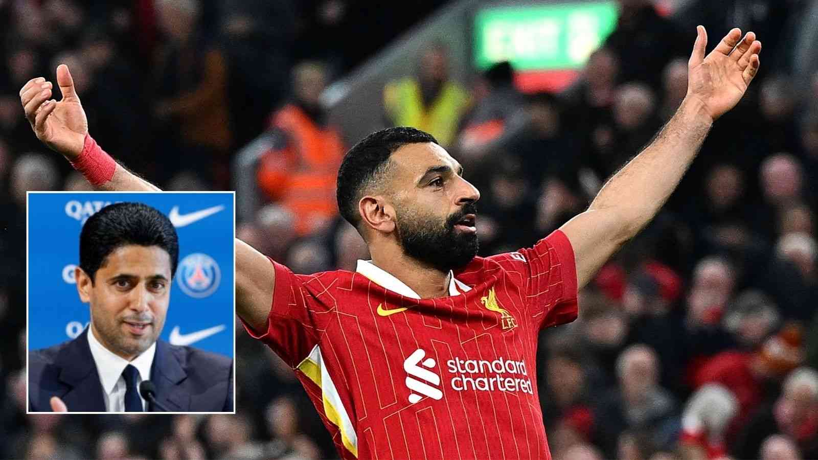 “We love Mo Salah,” Paris Saint-Germain President REVEALS stance on Mohamed Salah transfer amidst contract uncertainty