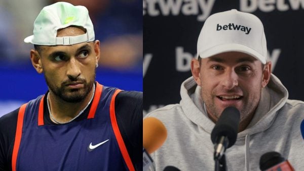 Nick Kyrgios and Andy Roddick (via X)