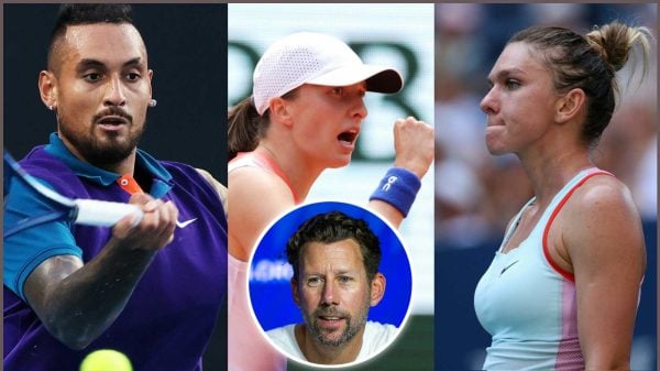 Nick Kyrgios, Iga Swiatek, Wim Fissette, Simona Halep