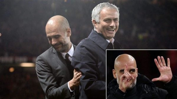 Pep Guardiola and Jose Mourinho