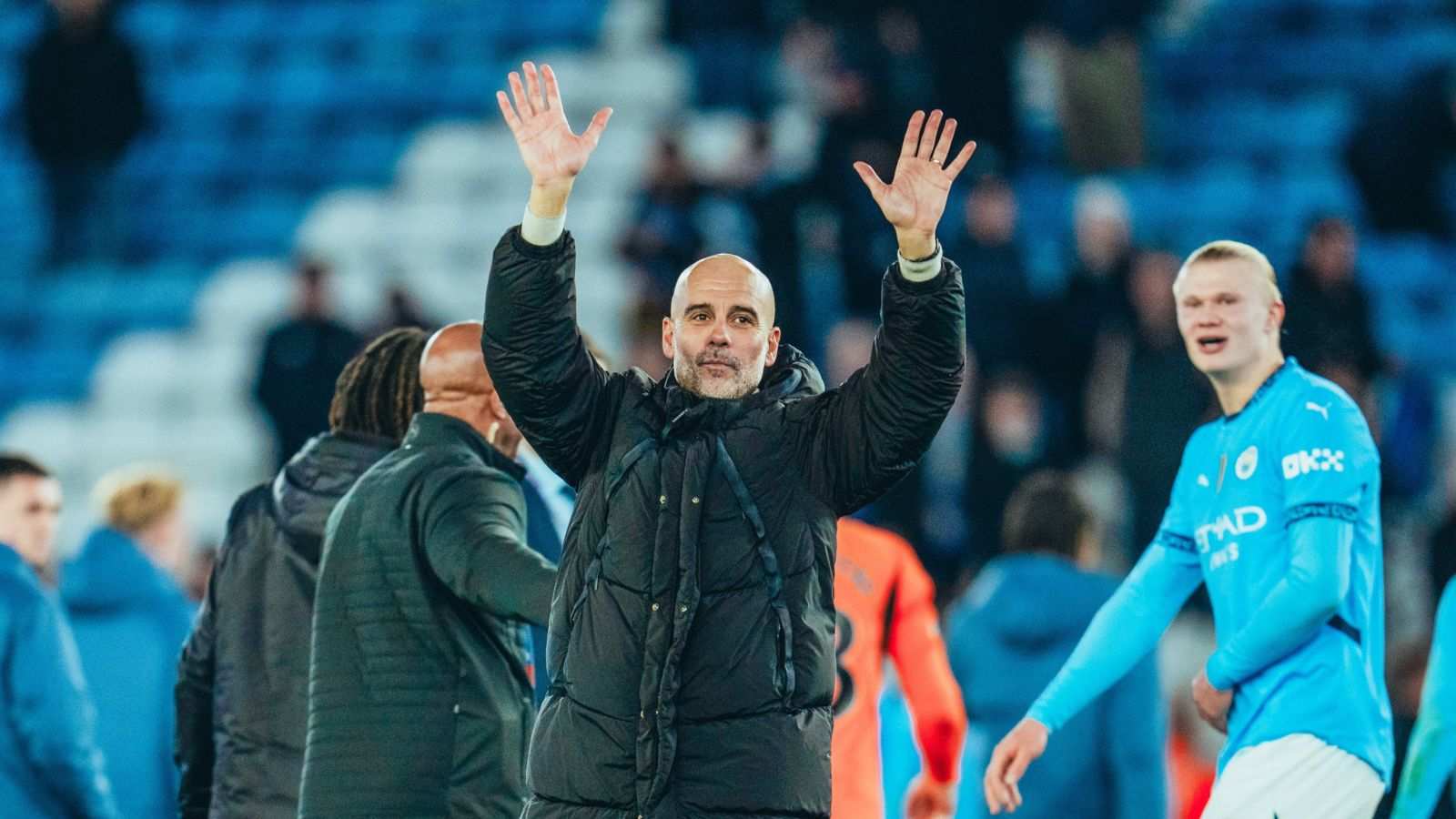 “It’s just relief!” Pep Guardiola reacts to emphatic 2-0 win over Leicester City as Manchester City break free of losing streak