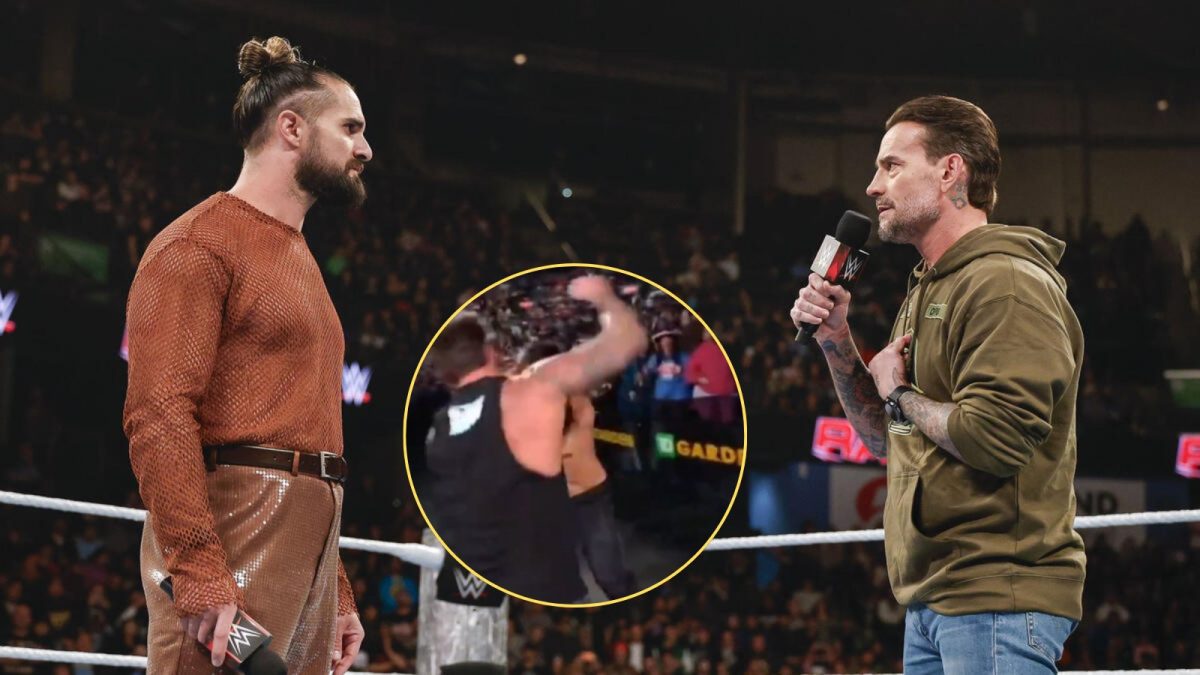 CM Punk and Seth Rollins on Raw